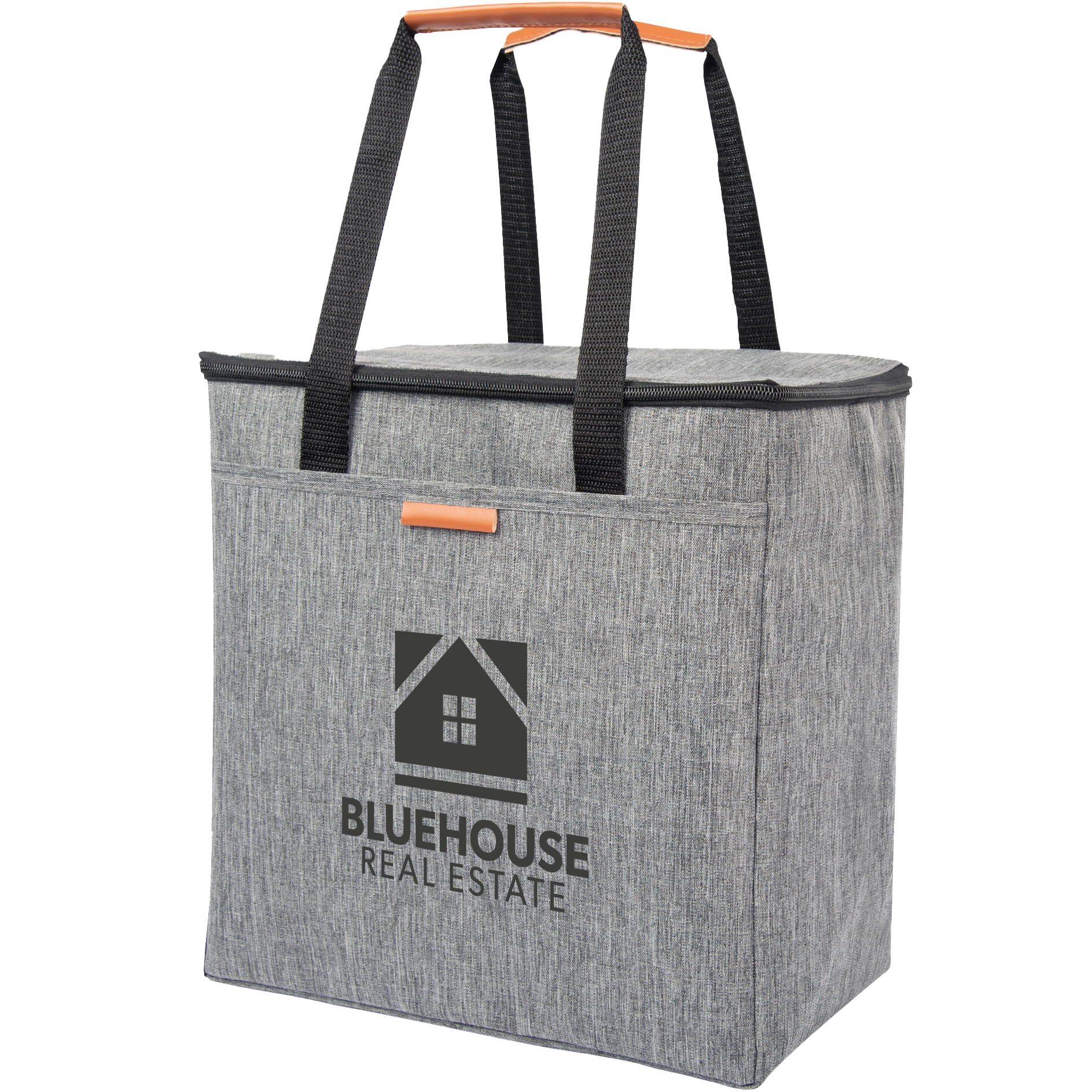 Product Photo 1 Huntington Heathered Polyester PVC 24 Can Cooler Tote Bag