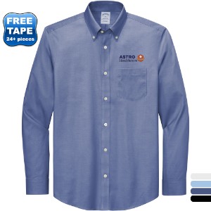 Brooks Brothers® Wrinkle-Free Cotton/Spandex Stretch Pinpoint Men's Shirt - WJ6672