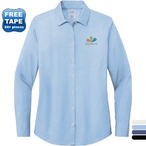 Brooks Brothers® Wrinkle-Free Cotton/Spandex Stretch Pinpoint Ladies' Shirt - WJ6673