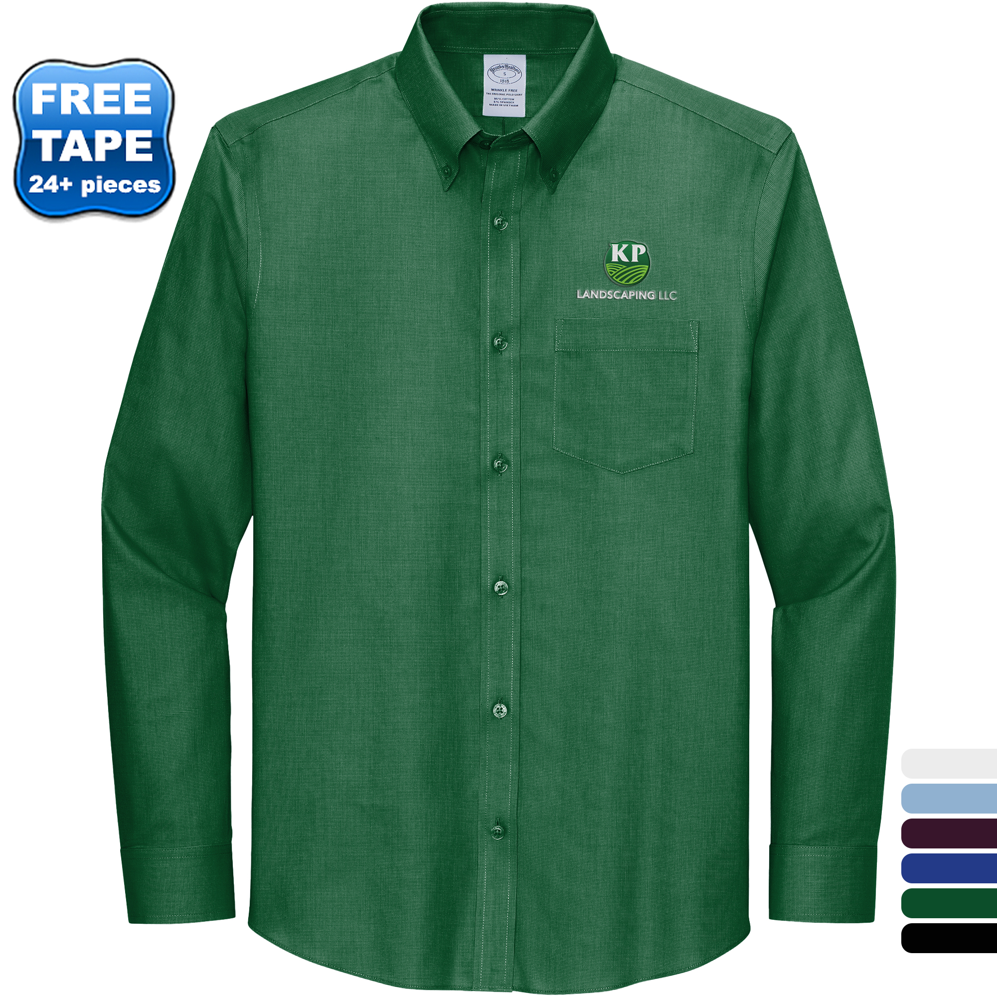 Product Photo 1 Brooks Brothers® Wrinkle-Free Cotton/Spandex Stretch Nailhead Men's Shirt