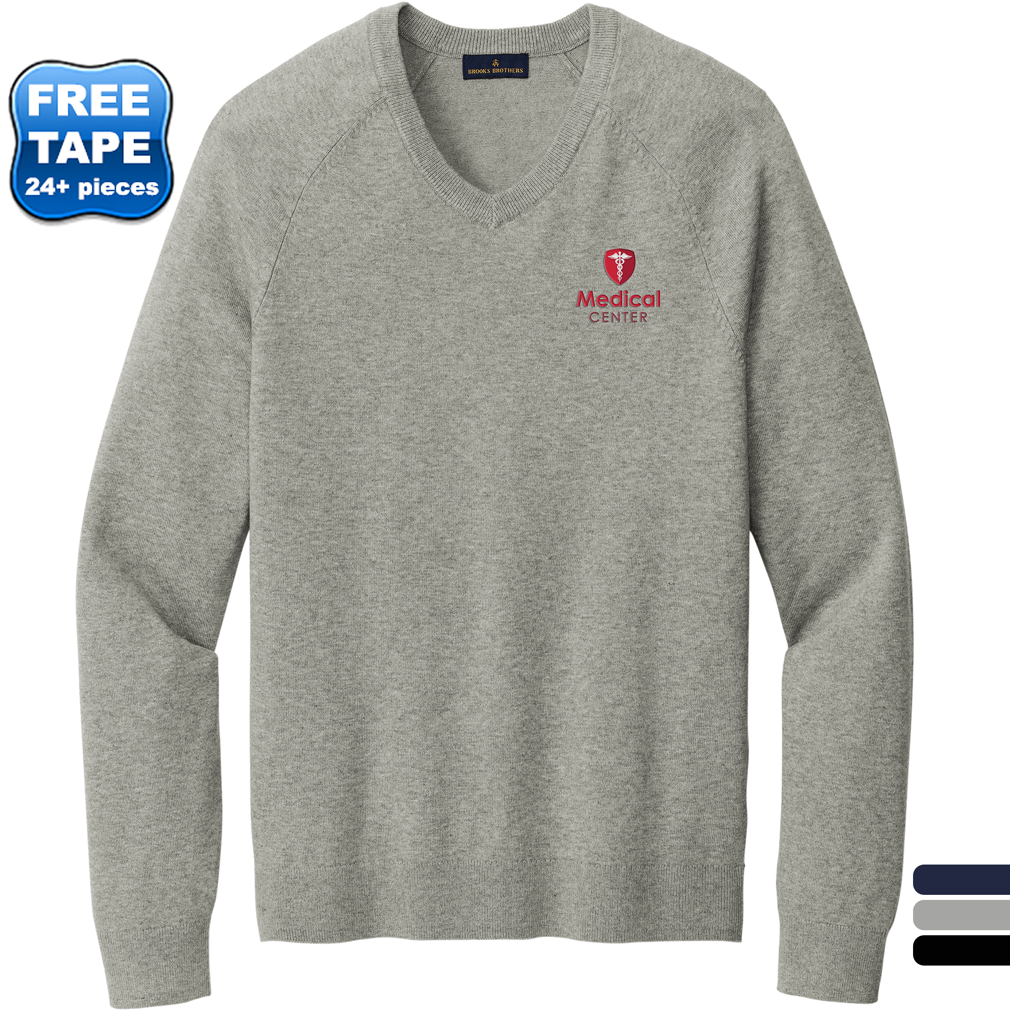 Product Photo 1 Brooks Brothers® Cotton & Nylon Stretch V-Neck Men's Sweater