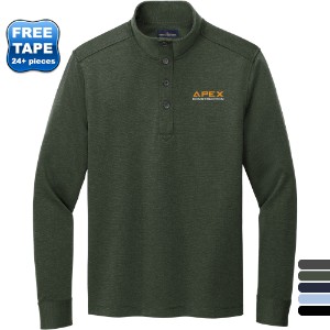 Brooks Brothers® Mid-Layer Stretch Tri-Blend 1/2 Button Men's Pullover - WJ6691