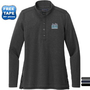 Brooks Brothers® Mid-Layer Stretch Tri-Blend 1/2 Button Ladies' Pullover - WJ6692