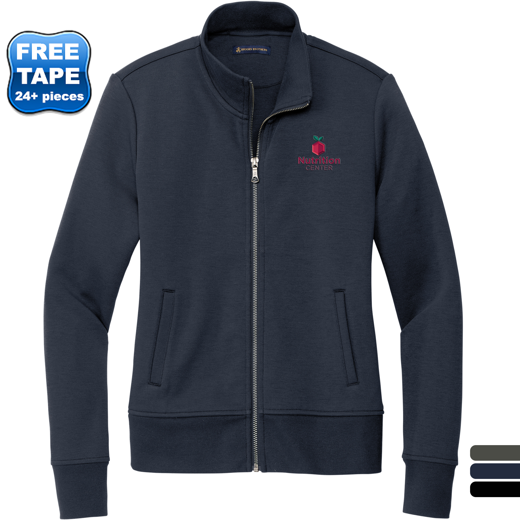 Product Photo 1 Brooks Brothers® Poly/Cotton Double-Knit Ladies' Full Zip