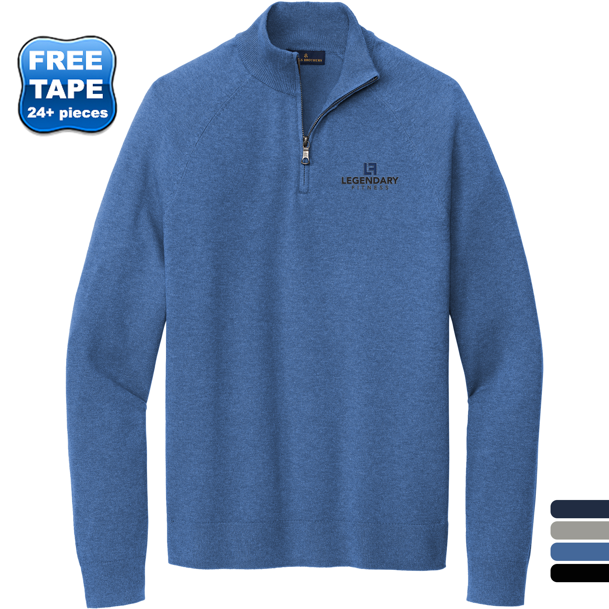Product Photo 1 Brooks Brothers® Cotton & Nylon Stretch 1/4 Zip Men's Sweater