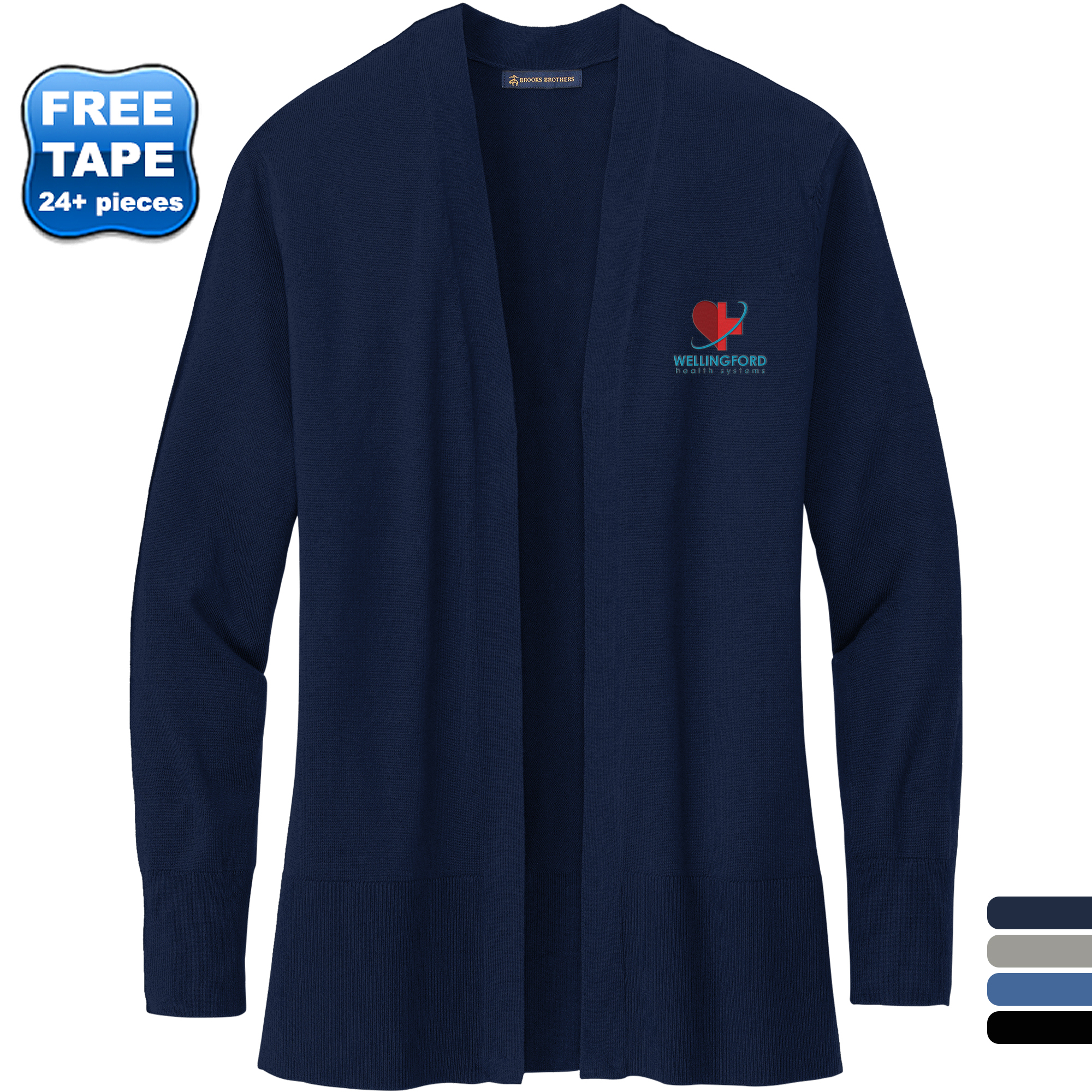 Product Photo 1 Brooks Brothers® Cotton & Nylon Stretch Long Cardigan Ladies' Sweater