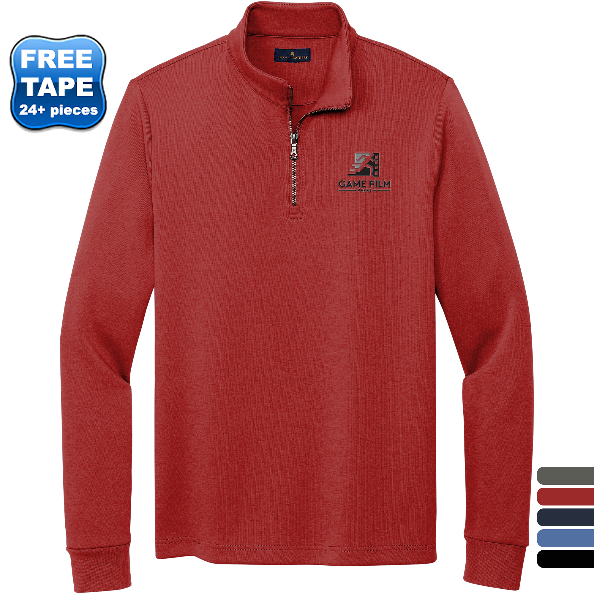 Product Photo 1 Brooks Brothers® Poly/Cotton Double-Knit Men's 1/4 Zip