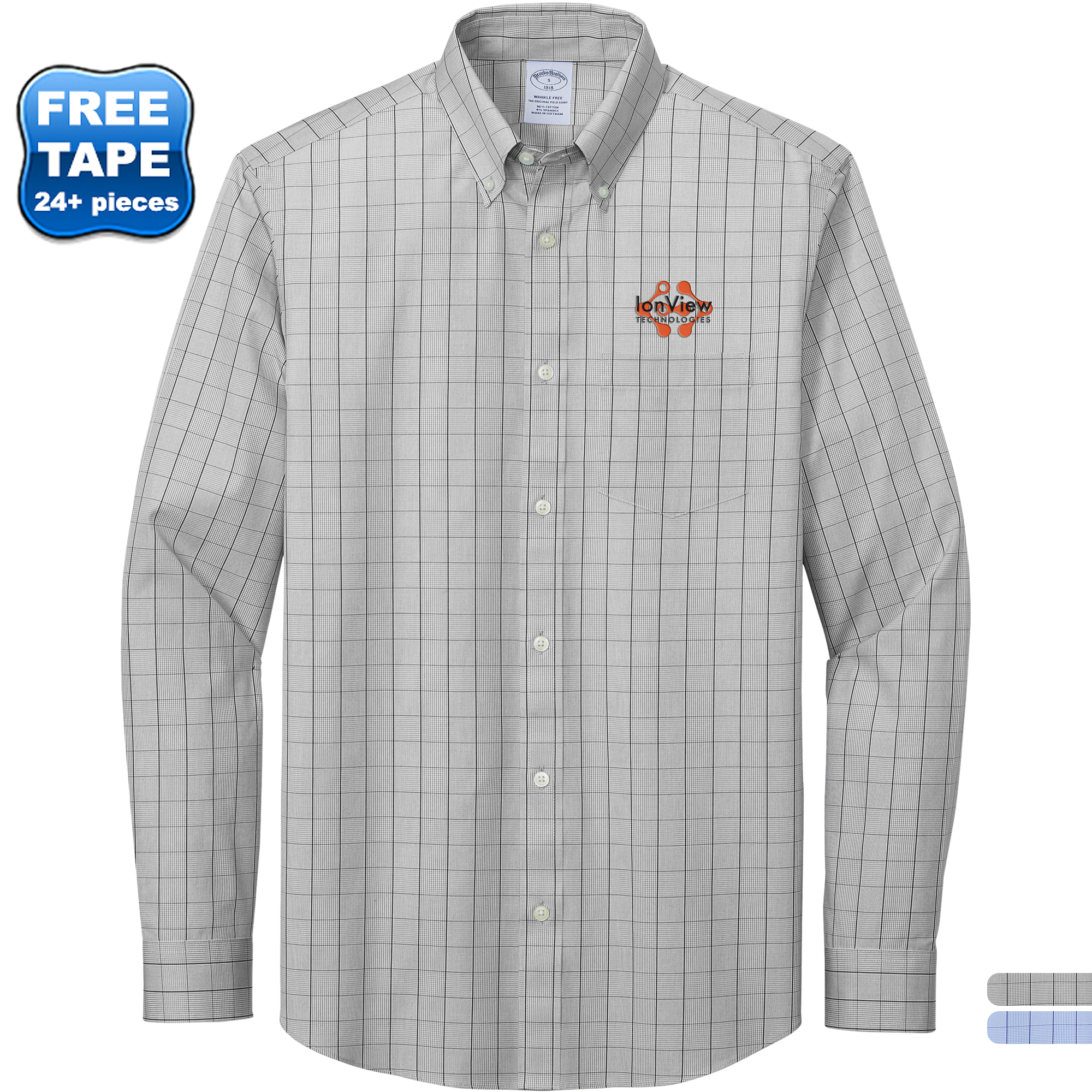 Product Photo 1 Brooks Brothers® Wrinkle-Free Cotton Stretch Patterned Men's Shirt
