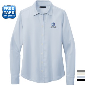 Brooks Brothers® Full-Button Polyester Satin Ladies' Blouse - WJ6679