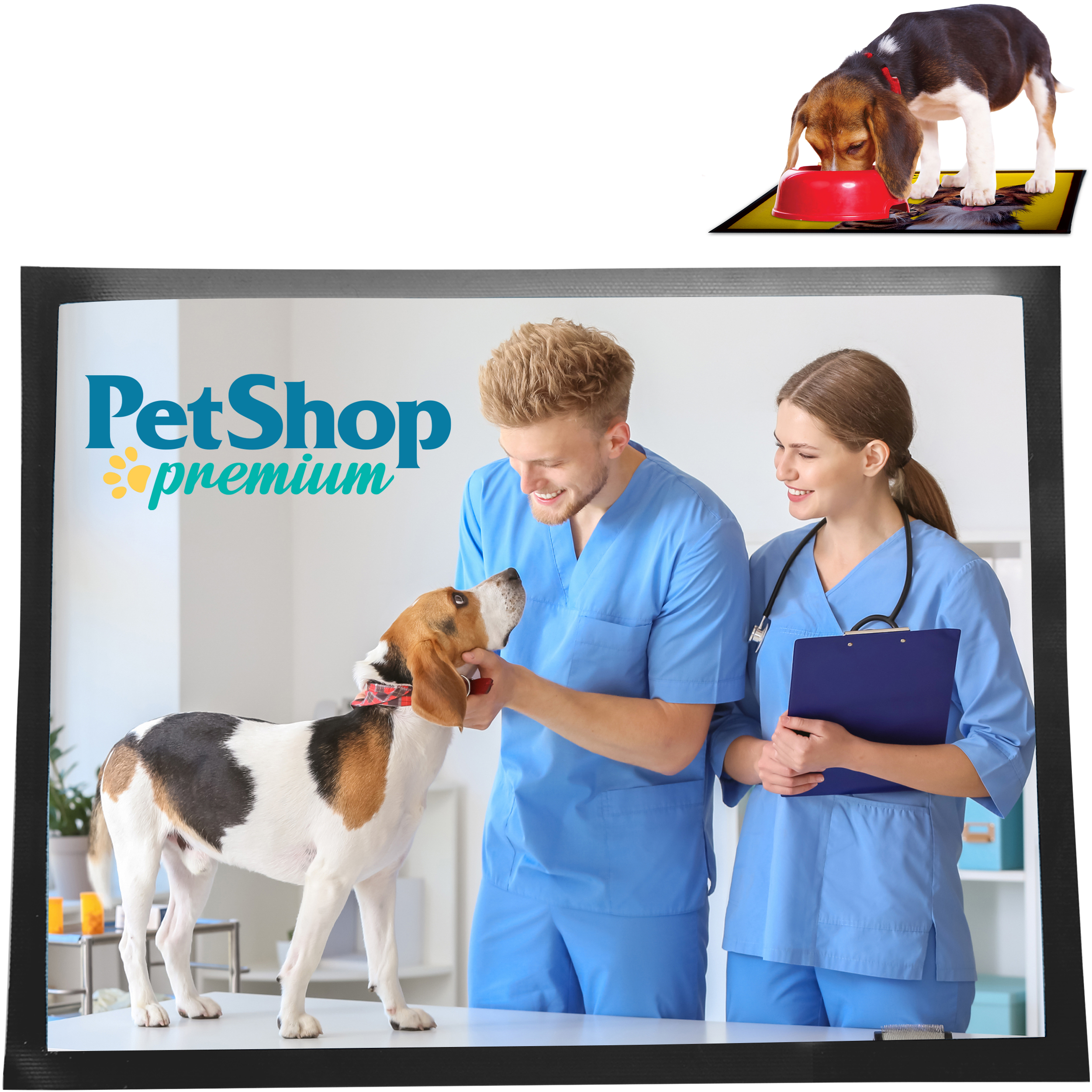 Product Photo 1 Heavy Duty Rubber-Backed Pet Mat