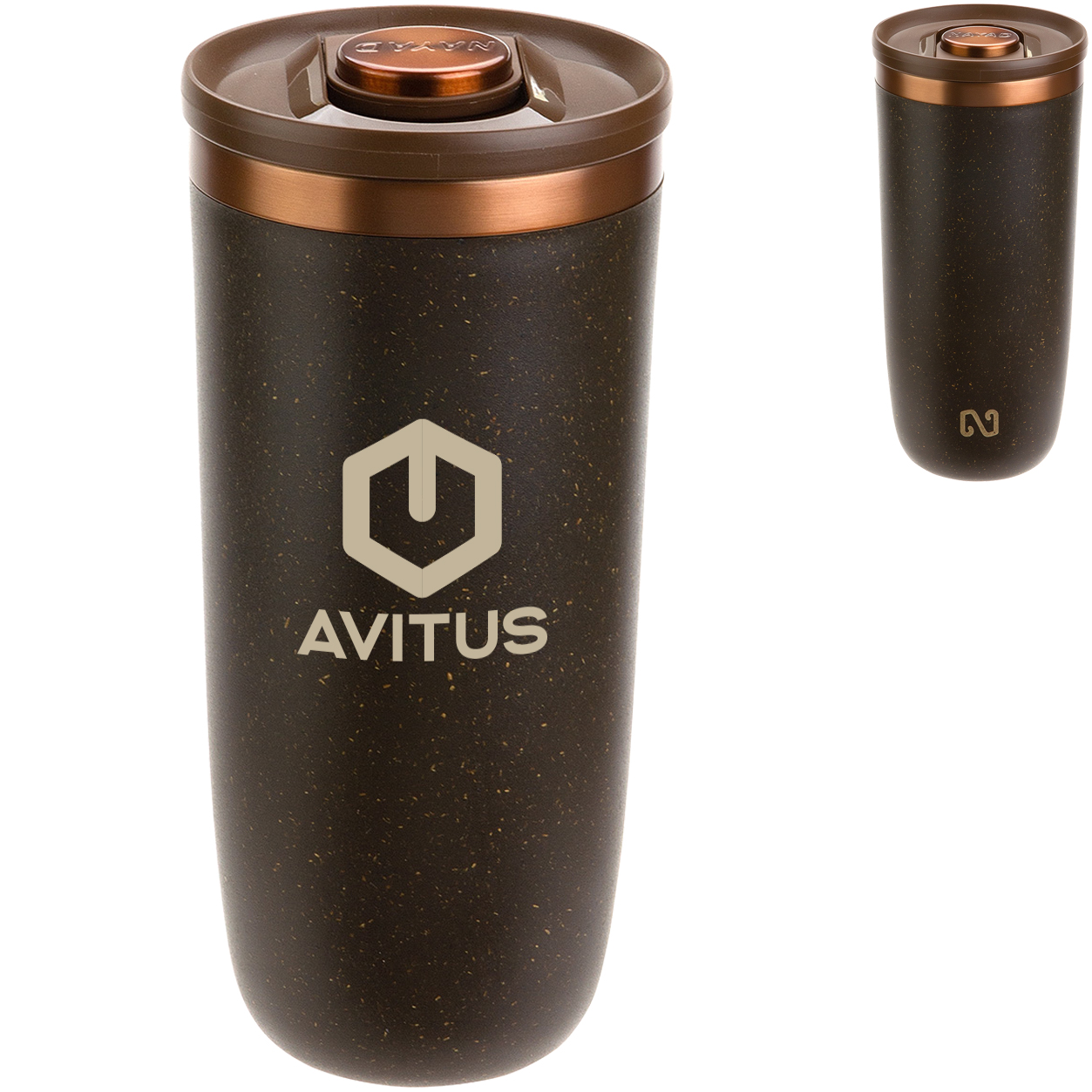 Product Photo 1 Nayad® Neo Coffee Grounds & Recycled Polypropylene Tumbler, 16oz.