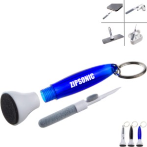 Swab Microfiber Earbud & Screen Cleaner w/ Key Ring - AR1083