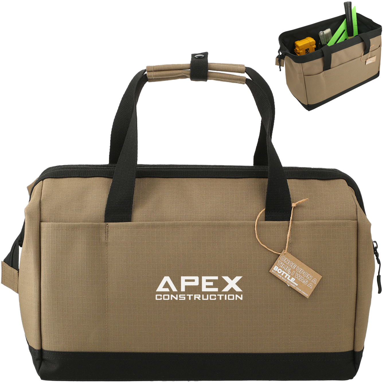 Product Photo 1 NBN Recycled Polyester & Tarpaulin Utility Zippered Tool Tote