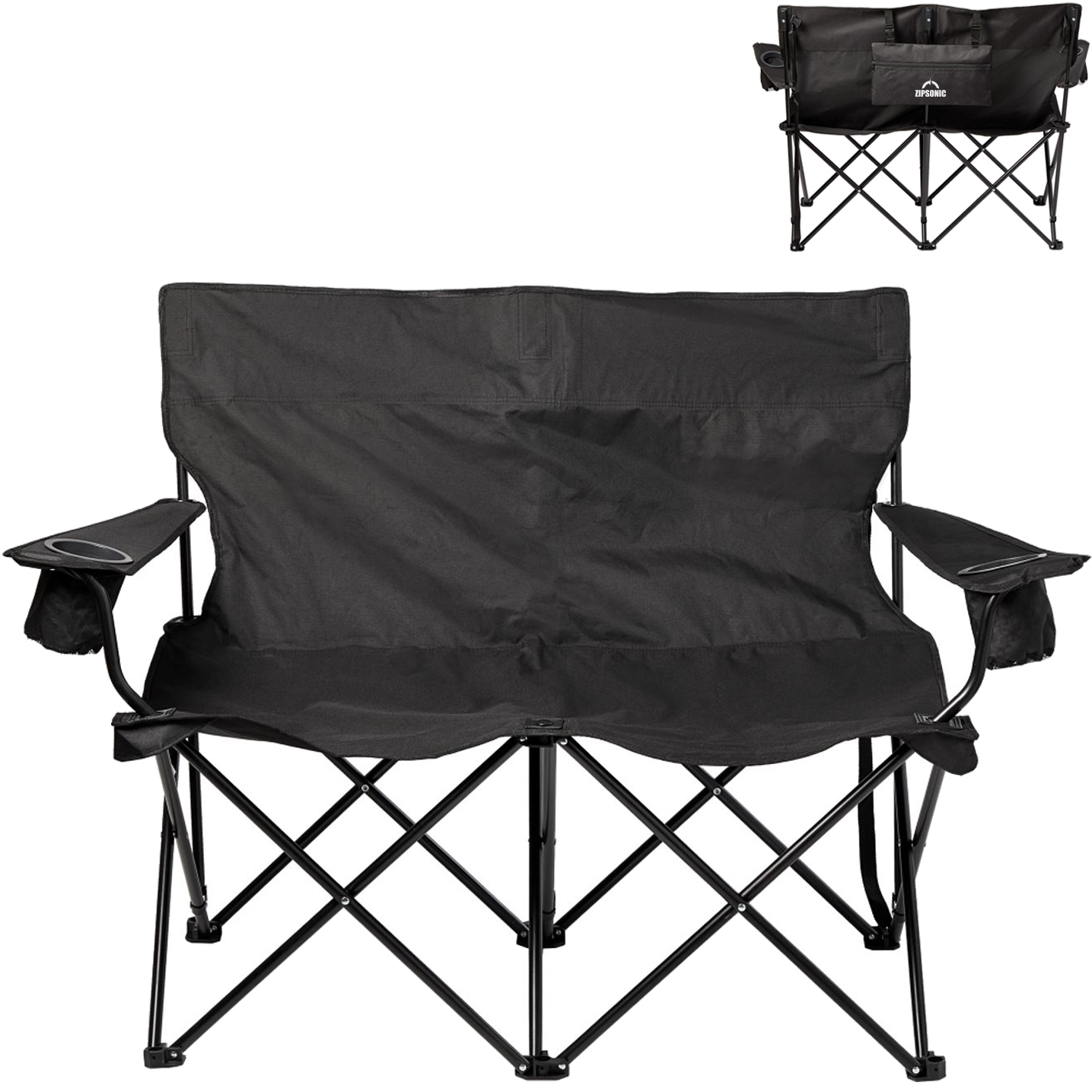 Product Photo 1 Double Seater Polyester Folding Chair
