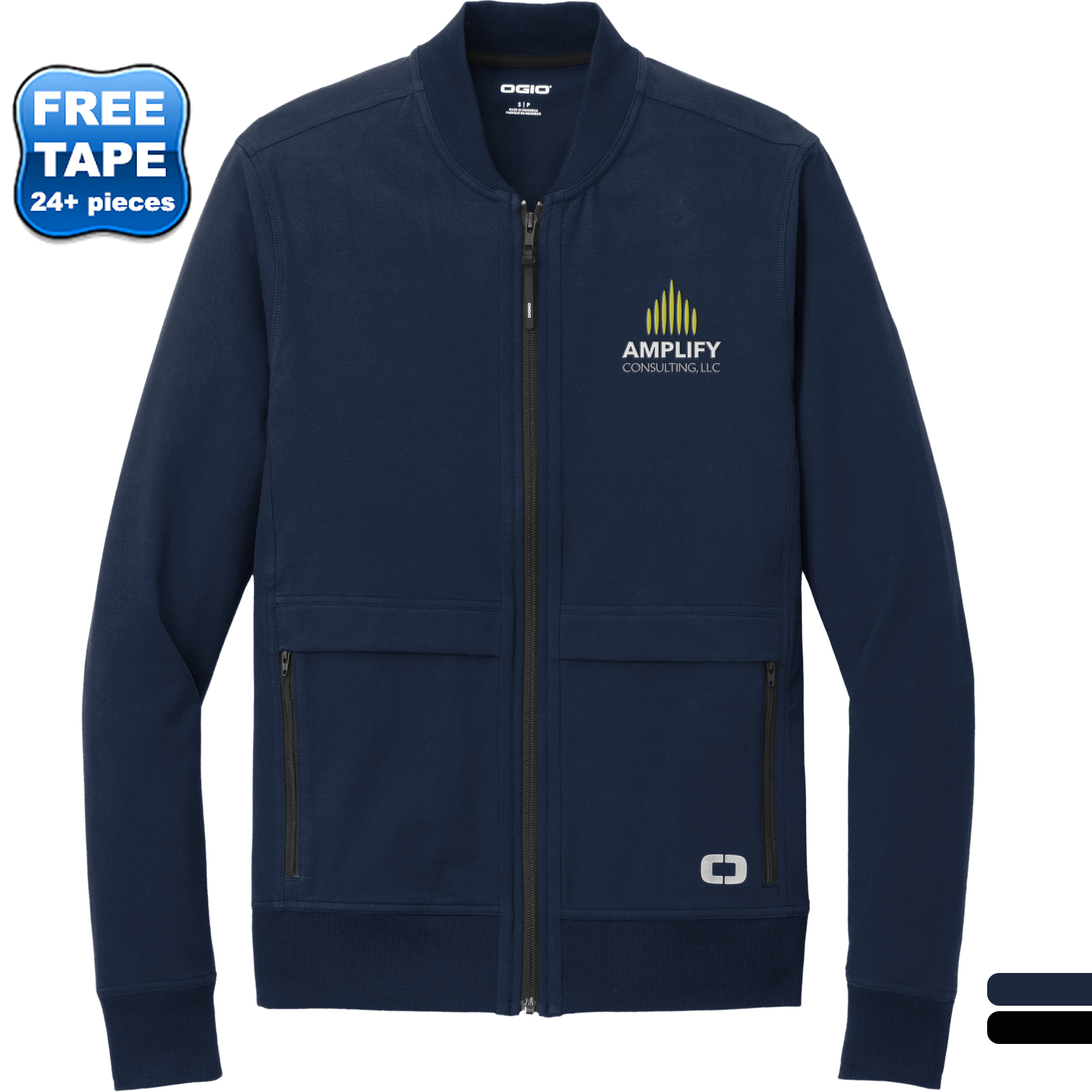 Product Photo 1 OGIO® Outstretch Cotton/Spandex Knit Men's Full-Zip