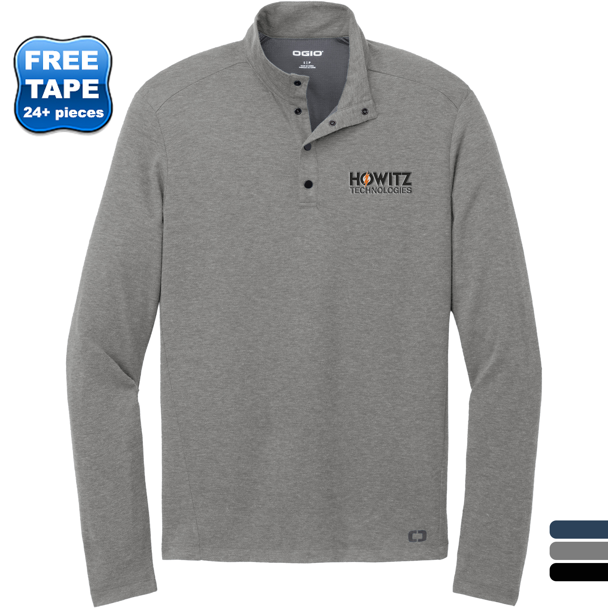 Product Photo 1 OGIO® Command Poly/Merino Wool Men's 1/4 Snap