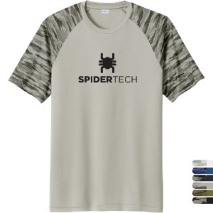 Sport-Tek® Drift Polyester Camo Colorblock Unisex Tee - WJ6750