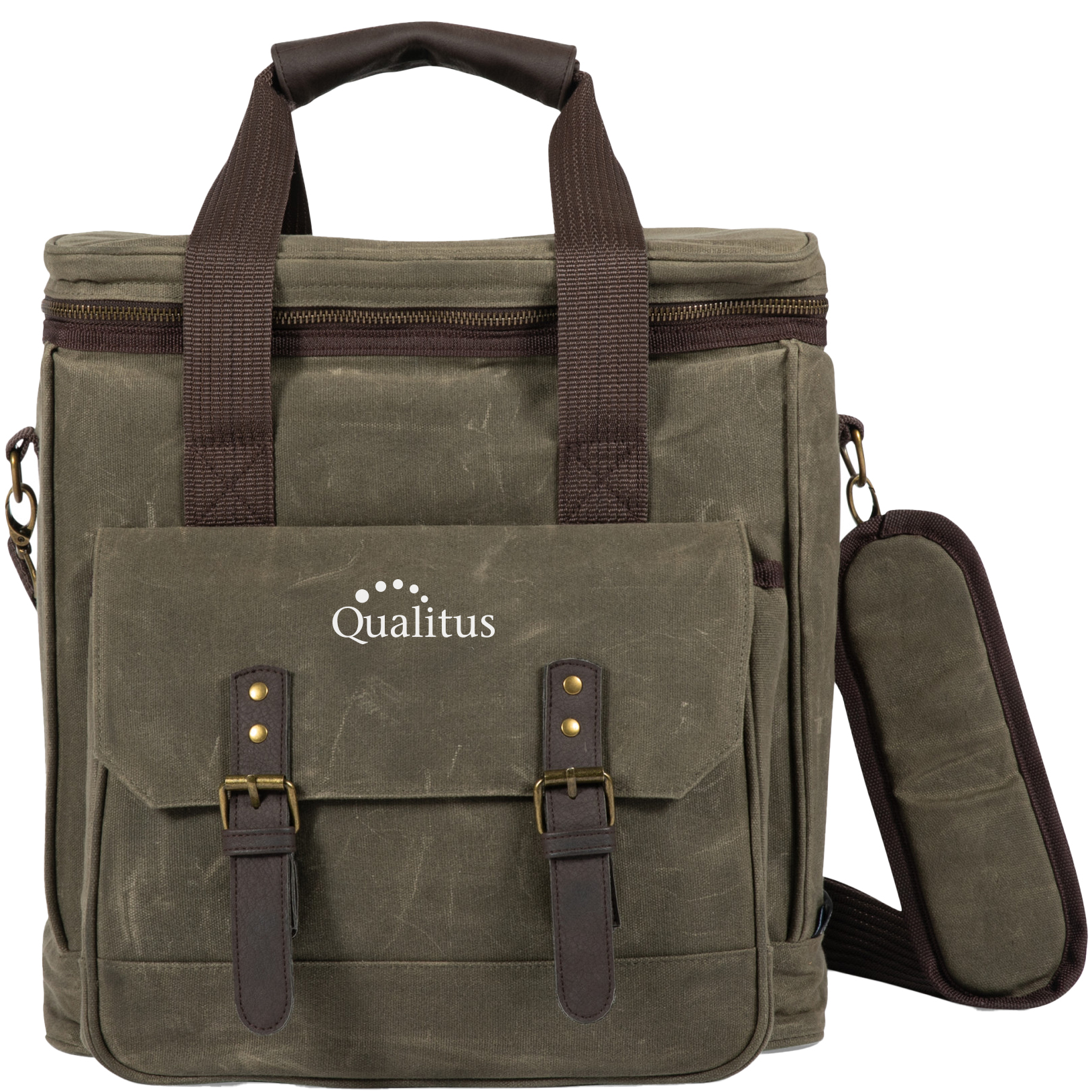 Product Photo 1 Weekender 6 Bottle Waxed Canvas Insulated Wine Bag