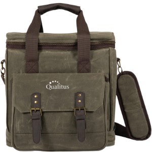 Weekender 6 Bottle Waxed Canvas Insulated Wine Bag - PK2319