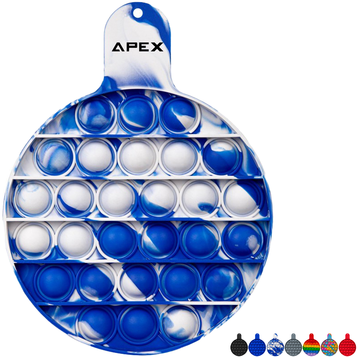 Product Photo 1 Round Fiddle Popper Silicone Sensory Toy