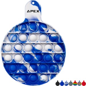 Round Fiddle Popper Silicone Sensory Toy - HH3885