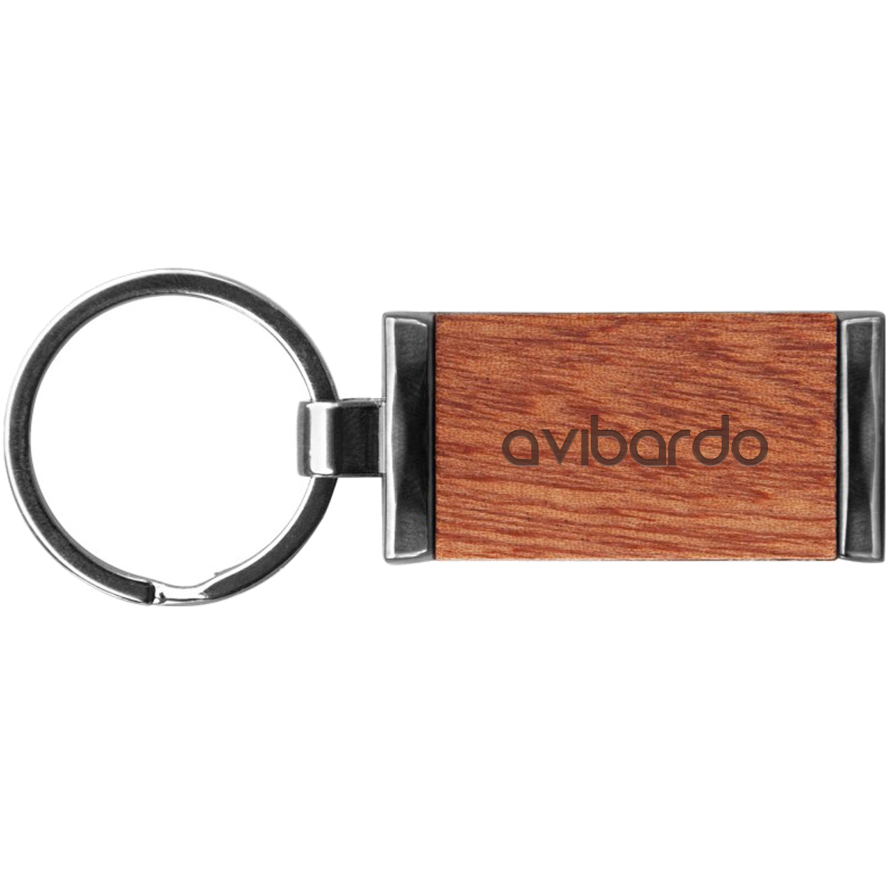 Product Photo 1 Grafton Gunmetal & Wood Key Chain