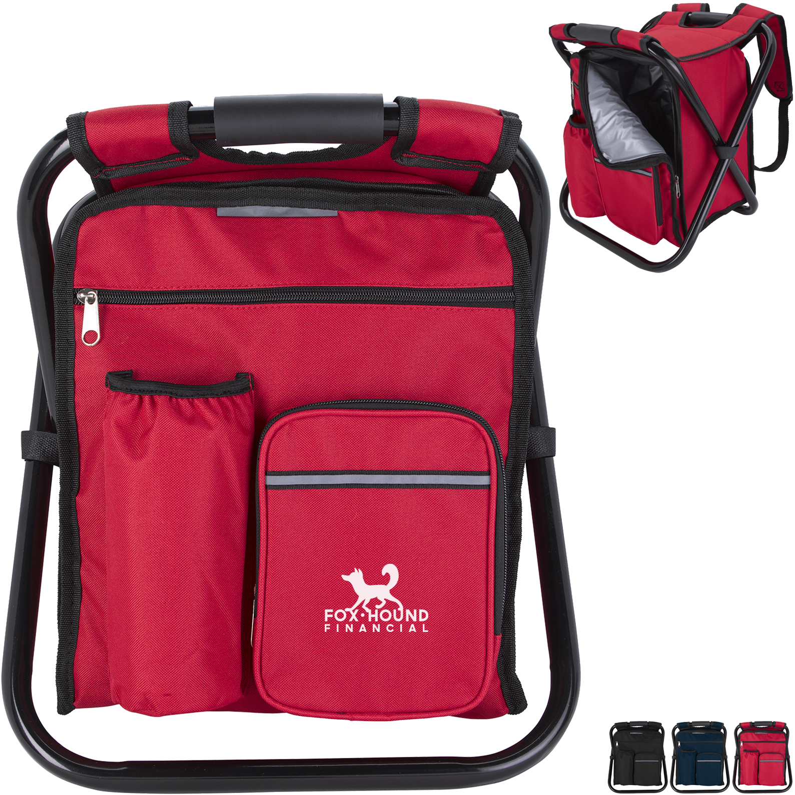 Product Photo 1 Take-n-Go Polyester Backpack Cooler Chair