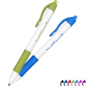 Zebra® Sarasa Dry X-20 Retractable Gel Pen w/ White Barrel & Rubber Grip - LK1204