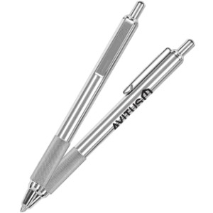Zebra® Stainless Steel Retractable Ballpoint Pen - LK1208