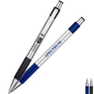 Zebra® Stainless Steel Retractable Gel Pen w/ Textured Grip - LK1211