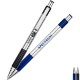 Zebra® Stainless Steel Retractable Gel Pen w/ Textured Grip