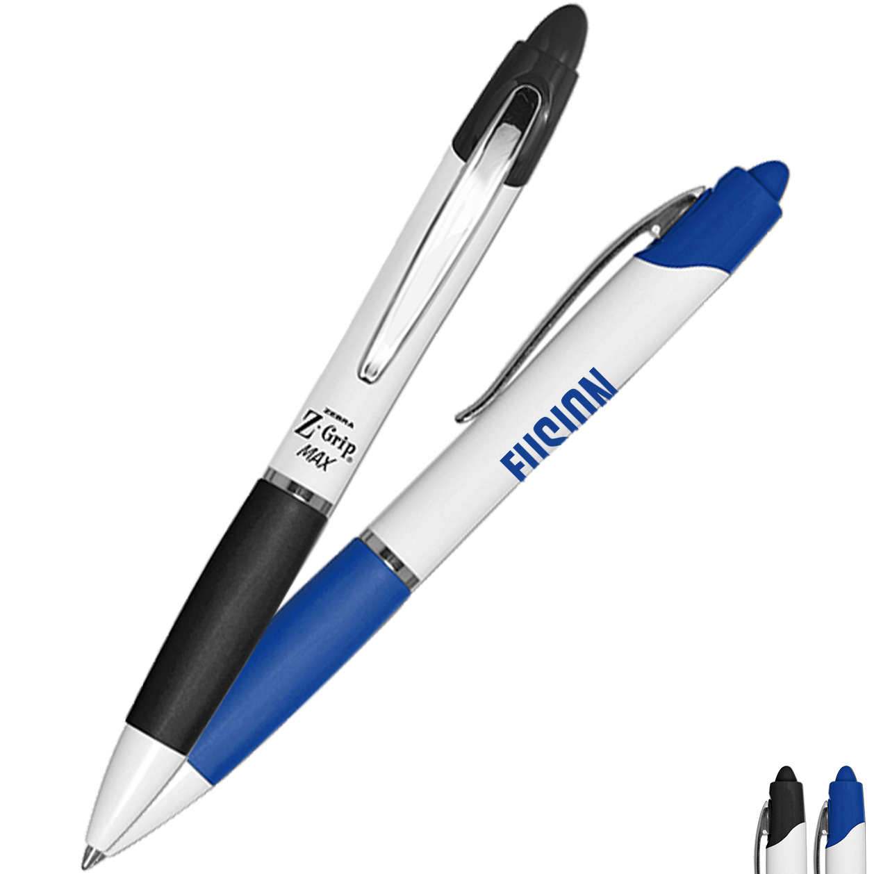 Product Photo 1 Zebra® Z-Grip Max Retractable Ballpoint Pen w/ Rubber Grip