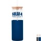 Glass Tumbler w/ Bamboo Lid, Straw, & Silicone Sleeve, 18oz.