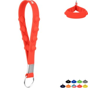 Silicone Fiddle Popper Key Chain - HH3860