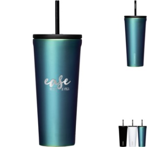 Corkcicle® Triple Insulated Cold Cup w/ Straw, 24oz. - GM1775