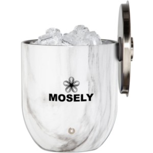 Snowfox® Double Wall Insulated Marble Ice Bucket - AK8346