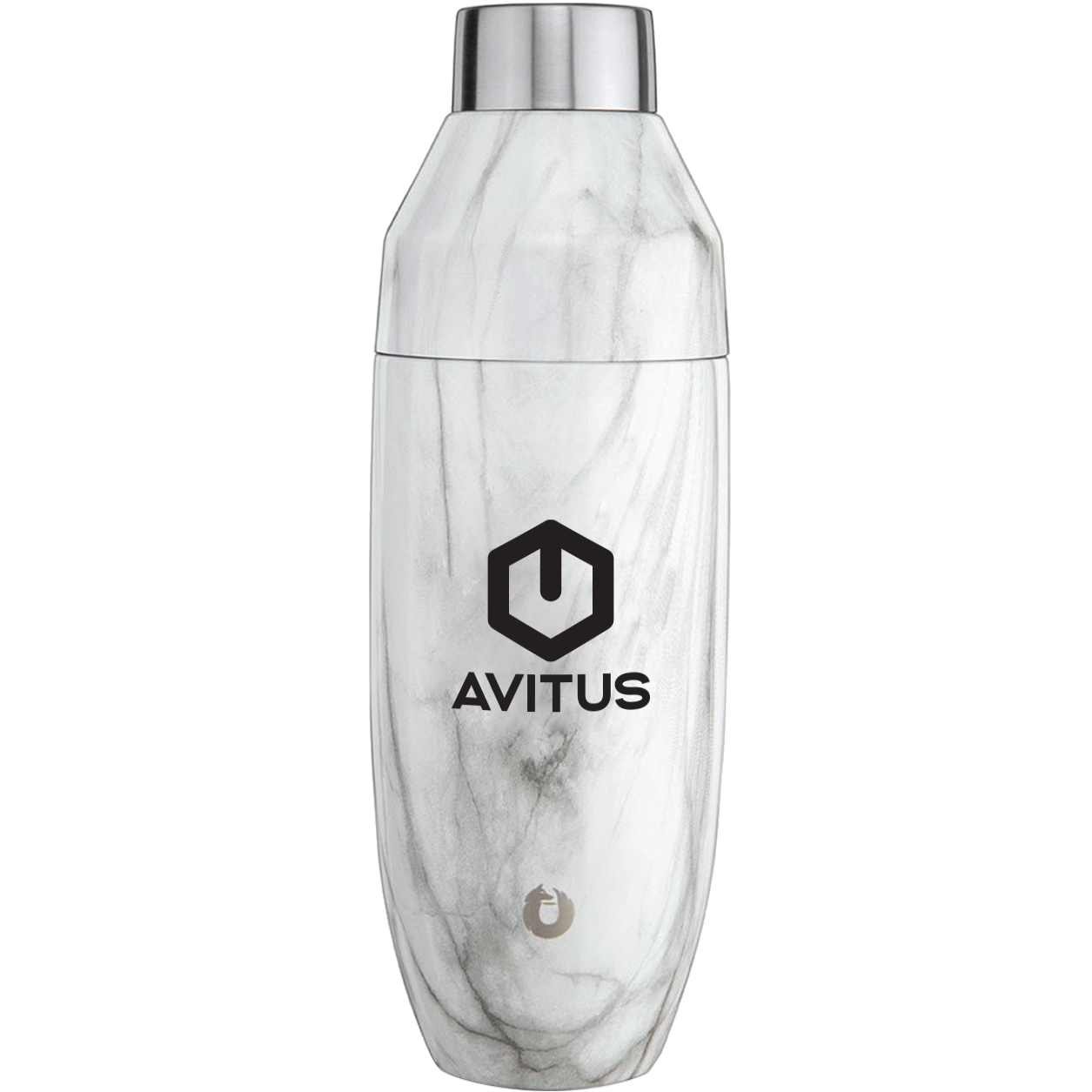 Product Photo 1 Snowfox® Vacuum Insulated Stainless Steel Marble Cocktail Shaker, 24oz.