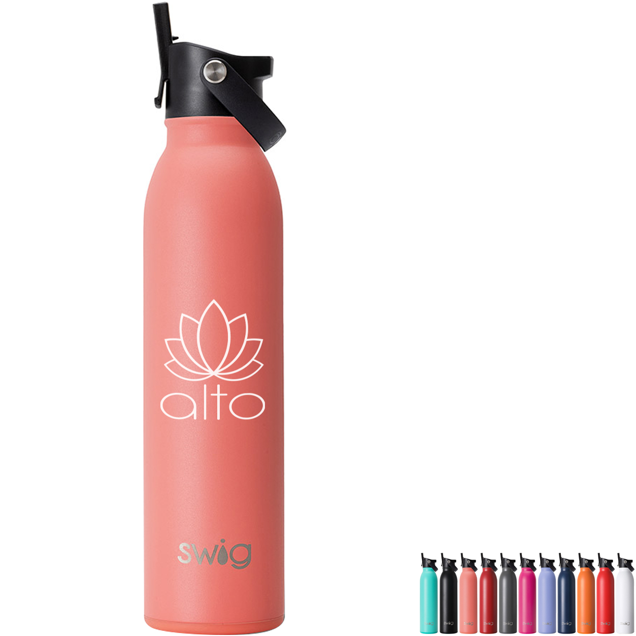 Product Photo 1 Swig Life™ Vacuum Insulated Matte Bottle w/ Flip & Sip Lid, 20oz.
