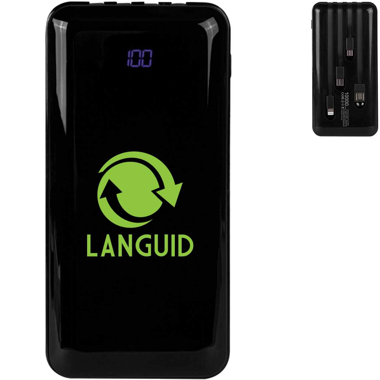 Product Photo 1 Power Bank w/ Built-in Charging Cables, 10,000mAh