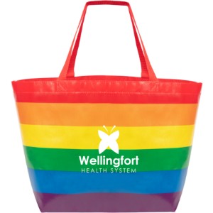 Rainbow Laminated Non-Woven Tote Bag - HT9921