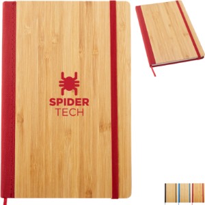 Bamboo Journal w/ rPET Back, 6" x 8" - EV1045