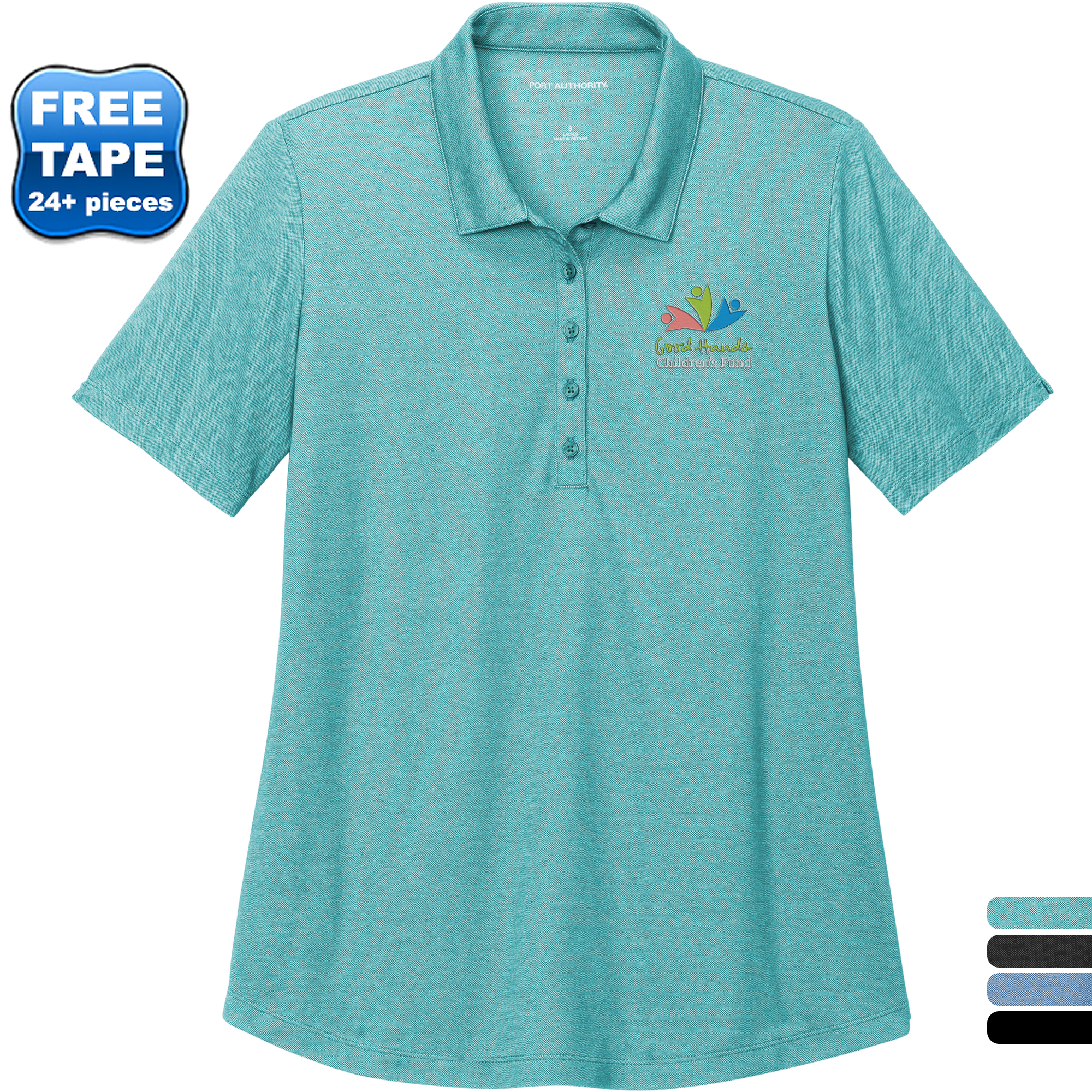 Product Photo 1 Port Authority® Fine Pique Blend Ladies' Polo