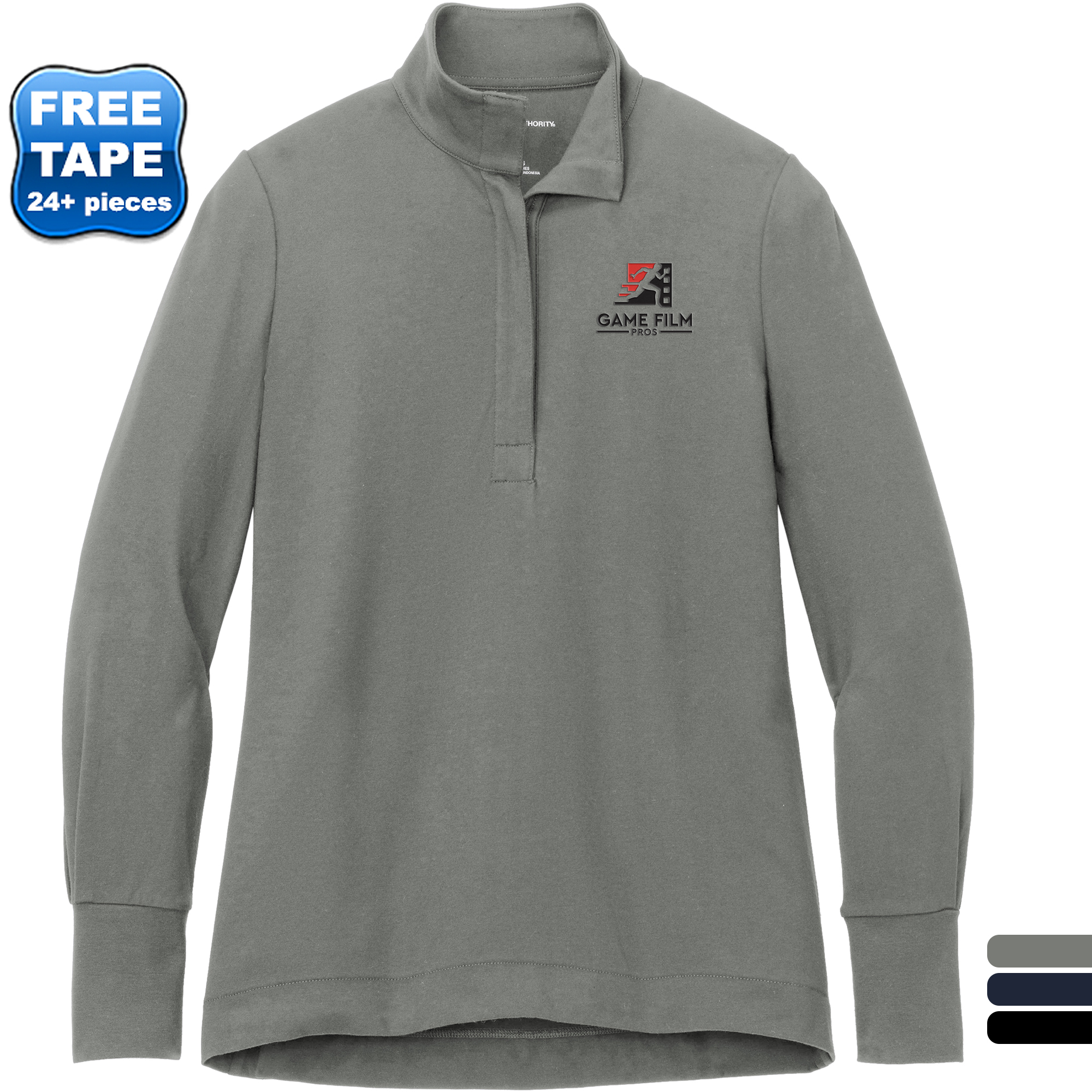 Product Photo 1 Port Authority® Fairway Cotton/Poly Stretch Ladies' 1/4 Zip