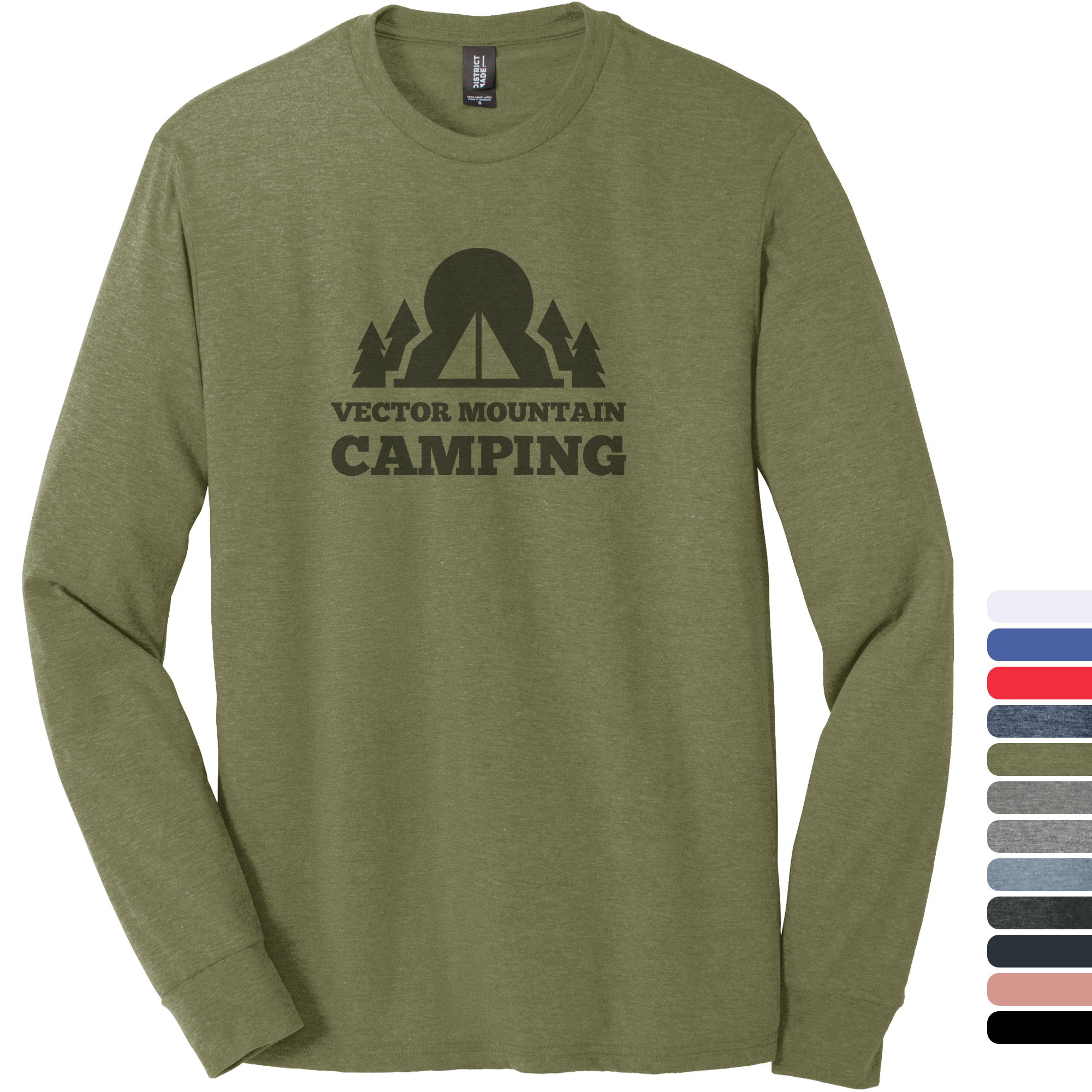 Product Photo 1 District® Perfect Tri® Long Sleeve Men's Tee