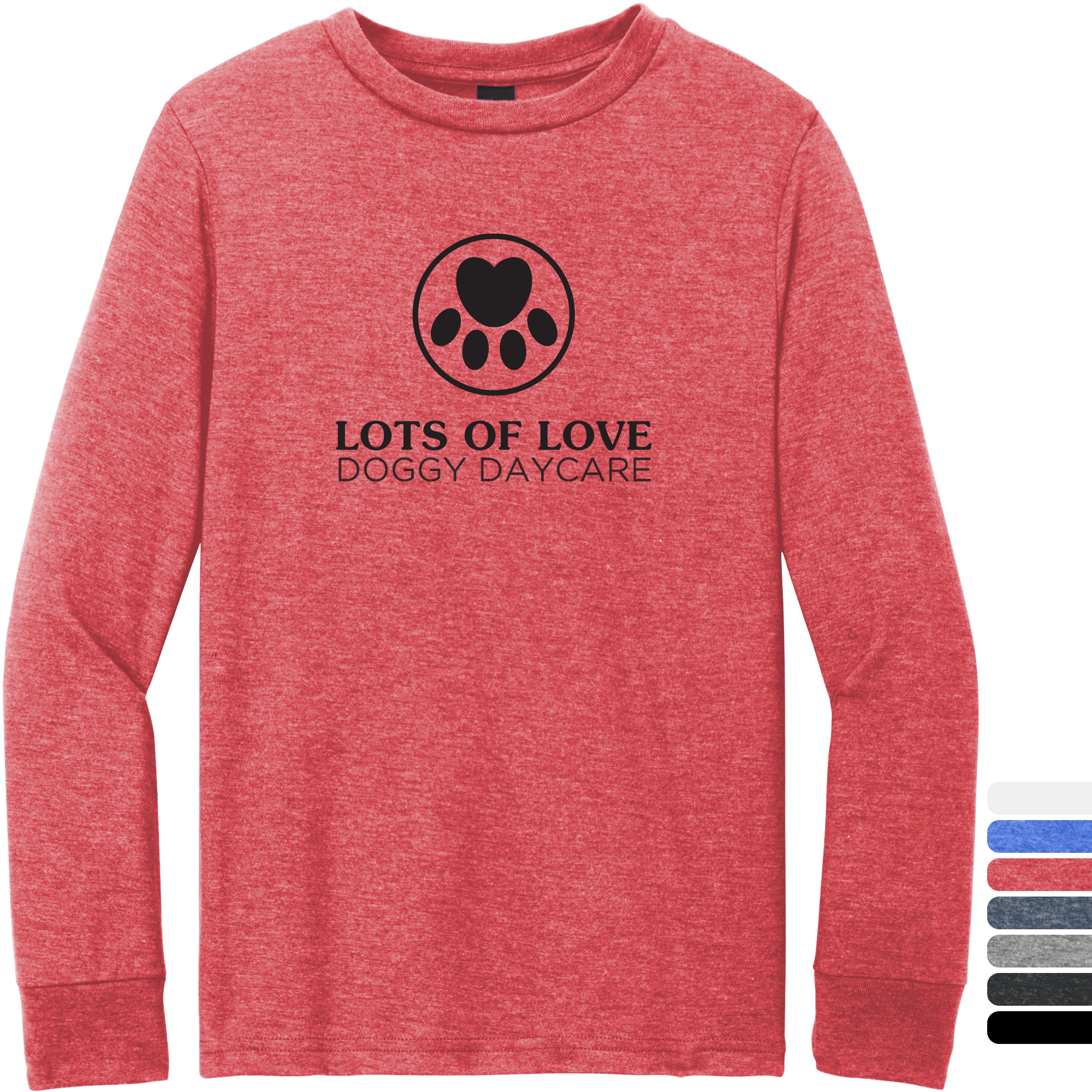 Product Photo 1 District® Perfect Tri® Long Sleeve Youth Tee