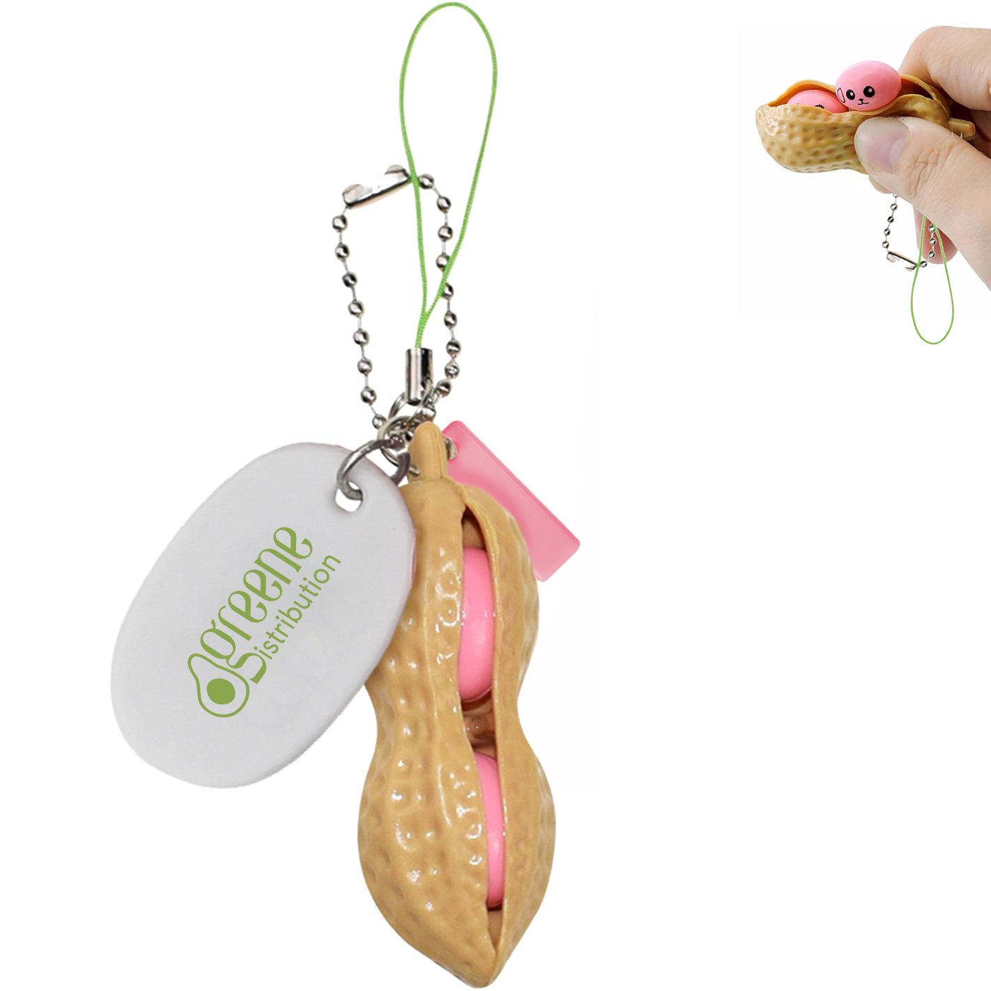 Product Photo 1 Peanut Fidget Popper Keychain