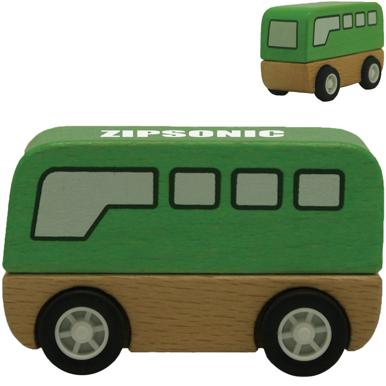 Product Photo 1 Wooden Toy Bus - CLOSEOUT!