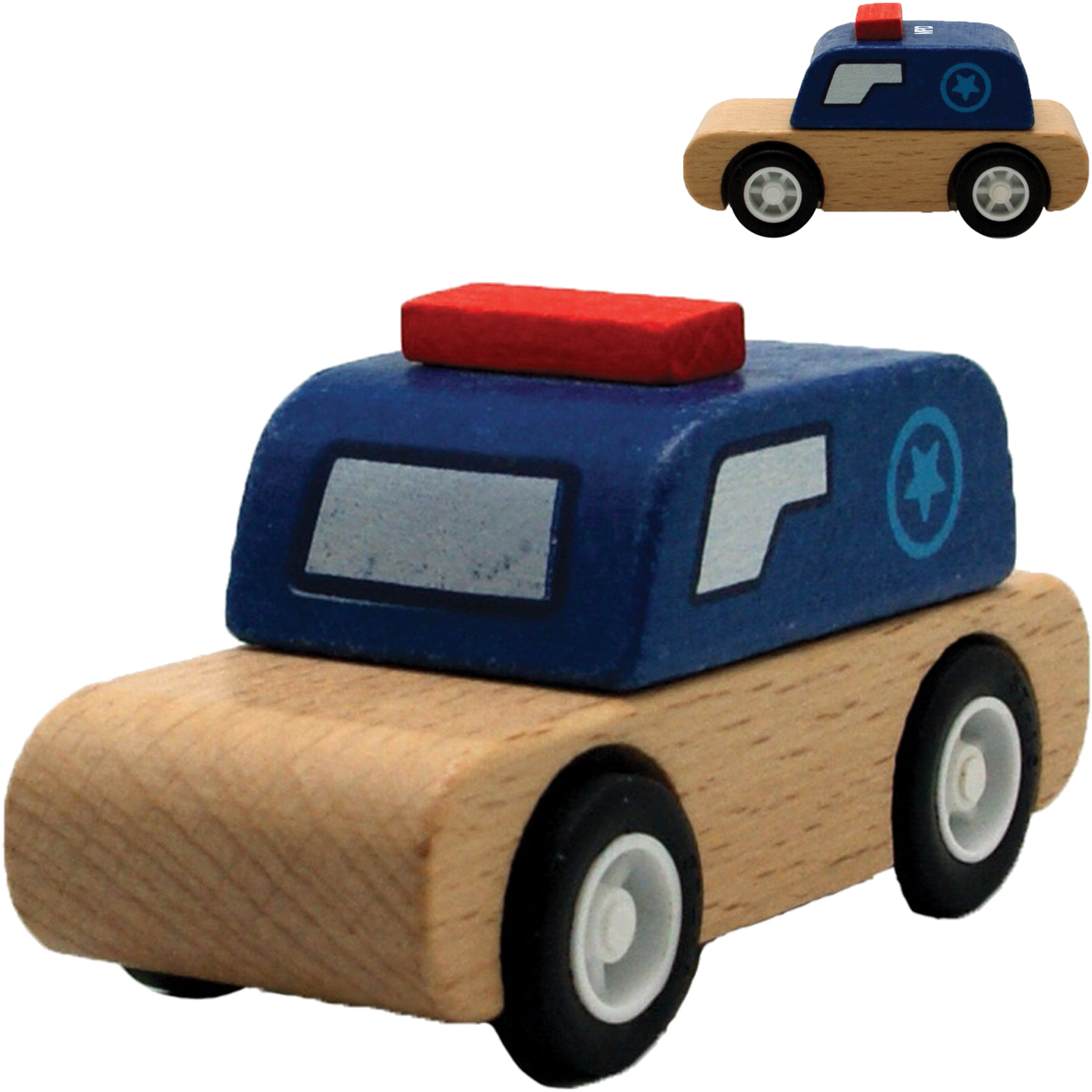 Product Photo 1 Wooden Toy Police Car