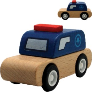 Wooden Toy Police Car - AF2470