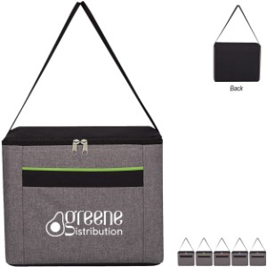 Brighton Heathered Polyester 8 Can Cooler Bag - HT6012